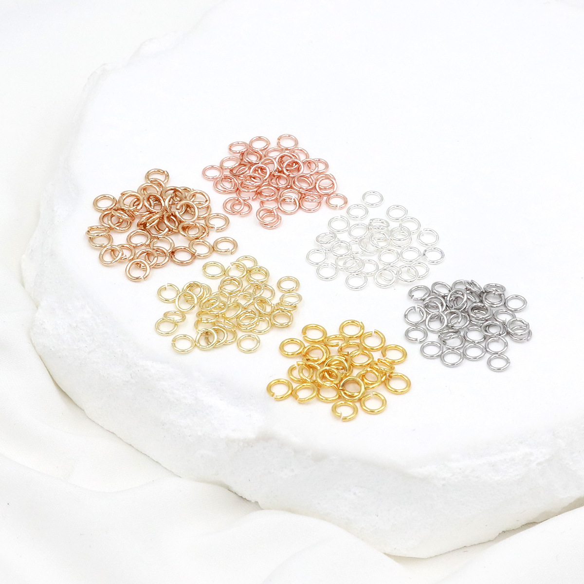 Sterling Silver Ring - 50-100 unids/lote 3-10mm 925 anillos de