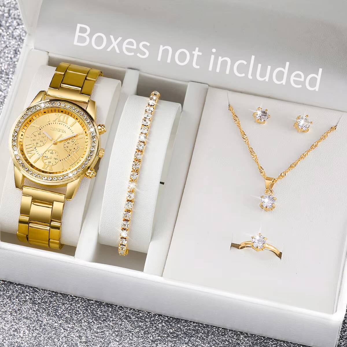 Jewelry Box Watches Bracelets - Juego de 6 relojes de pulsera