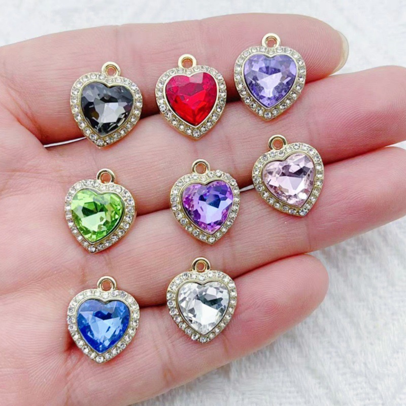 Drop Earrings - 10 piezas de colgantes con incrustaciones