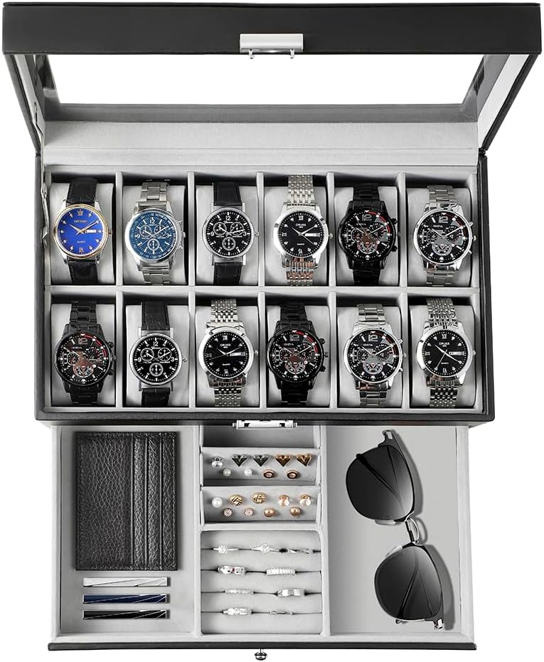 Jewelry Box Organizer Watches - Estuche Organizador de Relojes para Hombre,