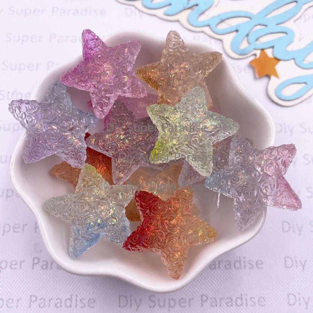 Paradise Jewelry & Watches Llc - Figuras de resina transparente de Color