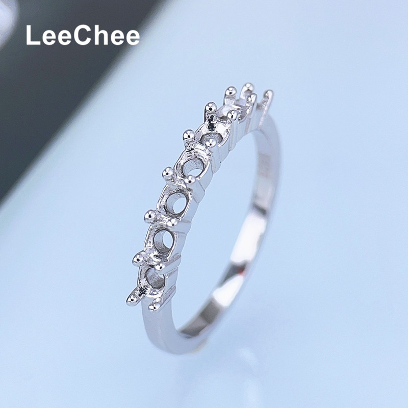 Sterling Silver Ring - Configuración de anillo de banda fija