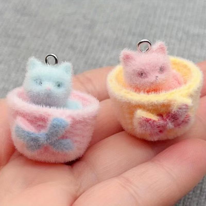 4 colgantes de gato de resina  - Drop Earrings reseña y precio