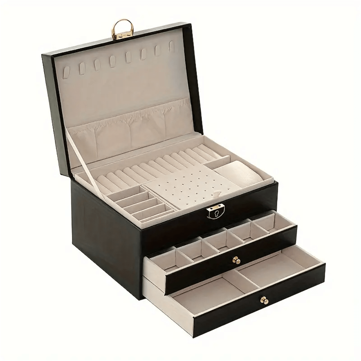 Caja de Joyería de Cuero PU de - Jewelry Box Organizer Watches reseña y precio