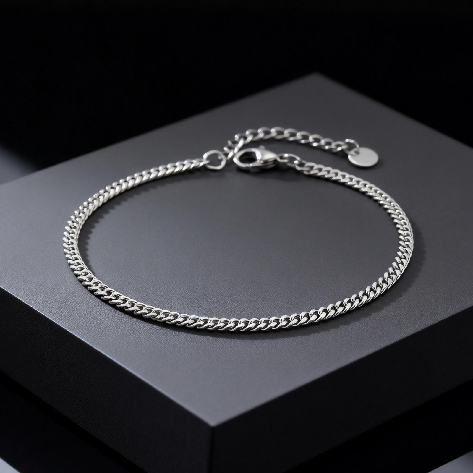 Tobillera Minimalista de Acero - Jc Jewelry & Watches Photos reseña y precio