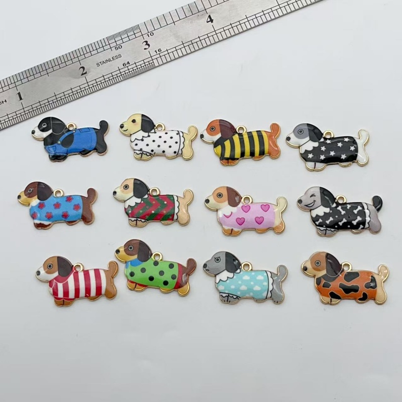 12 piezas de colgantes de perr - Drop Earrings reseña y precio