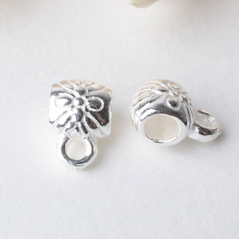 Conector de cuentas espaciador - Sterling Silver Ring reseña y precio