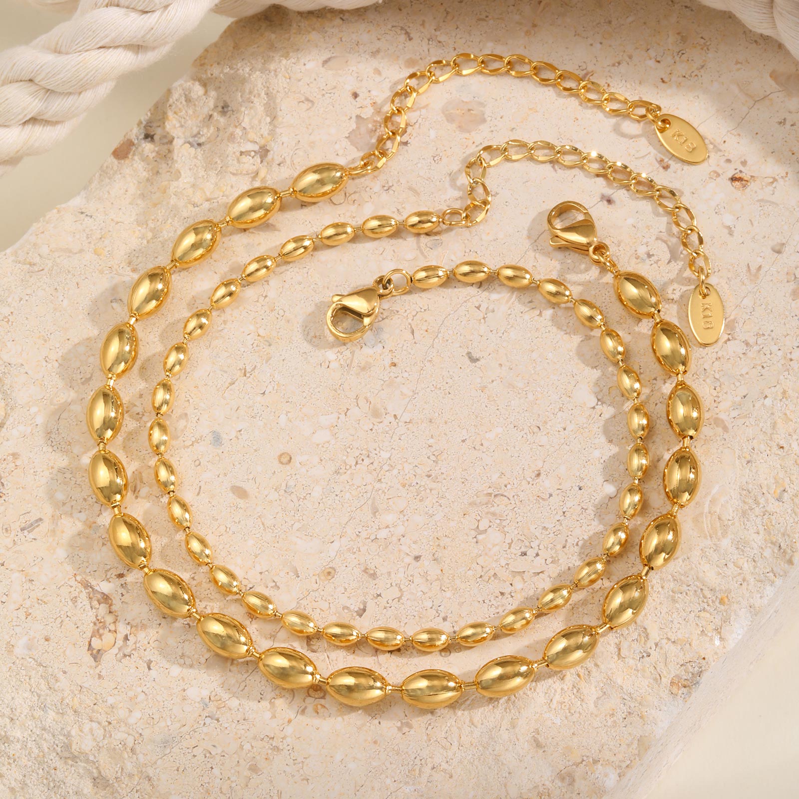 Tobillera de cadena de cuentas - Jc Jewelry & Watches Photos reseña y precio