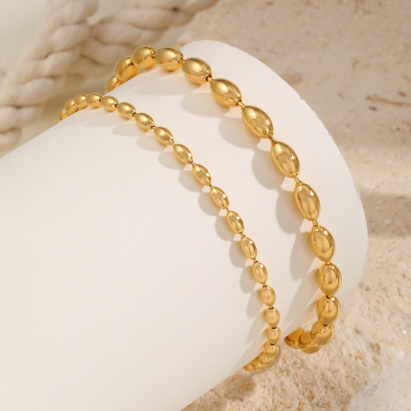 Tobillera de cadena de cuentas - Jc Jewelry & Watches Photos reseña y precio