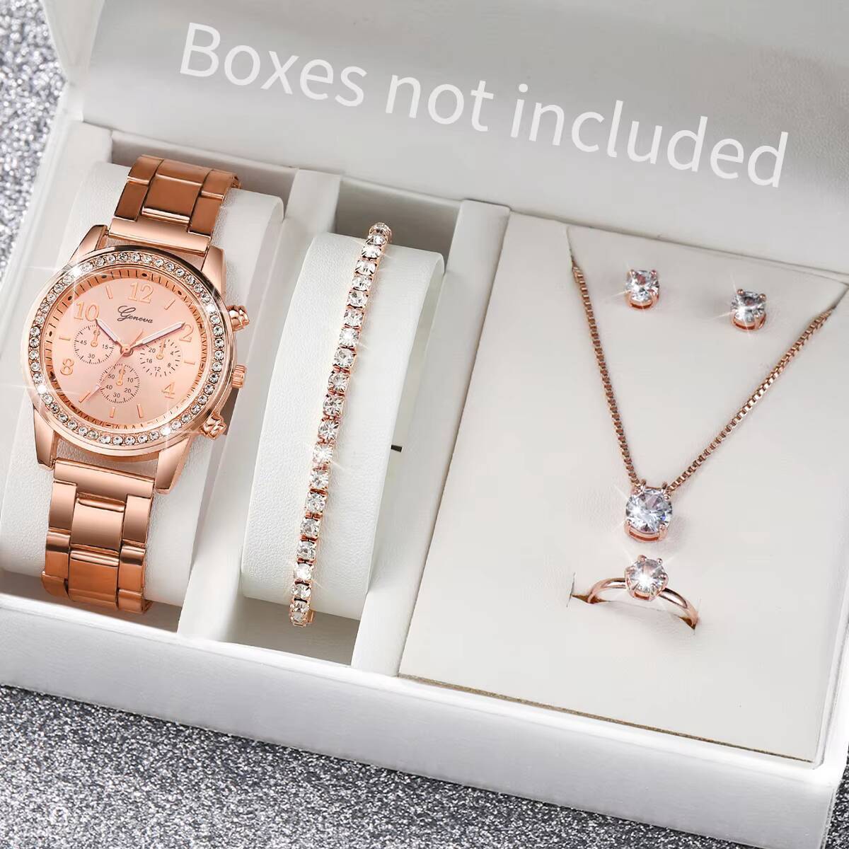 Juego de 6 relojes de pulsera  - Jewelry Box Watches Bracelets reseña y precio