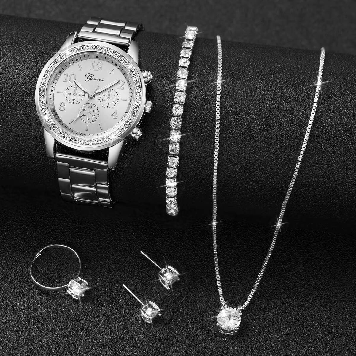 Juego de 6 relojes de pulsera  - Jewelry Box Watches Bracelets reseña y precio