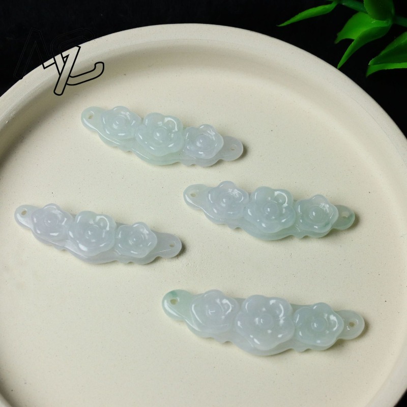1 ud. Flor de Jadeíta Natural, - Jewelry & Watches Sp Z Oo Opinie reseña y precio