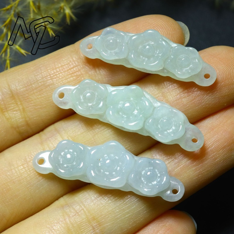 1 ud. Flor de Jadeíta Natural, - Jewelry & Watches Sp Z Oo Opinie reseña y precio