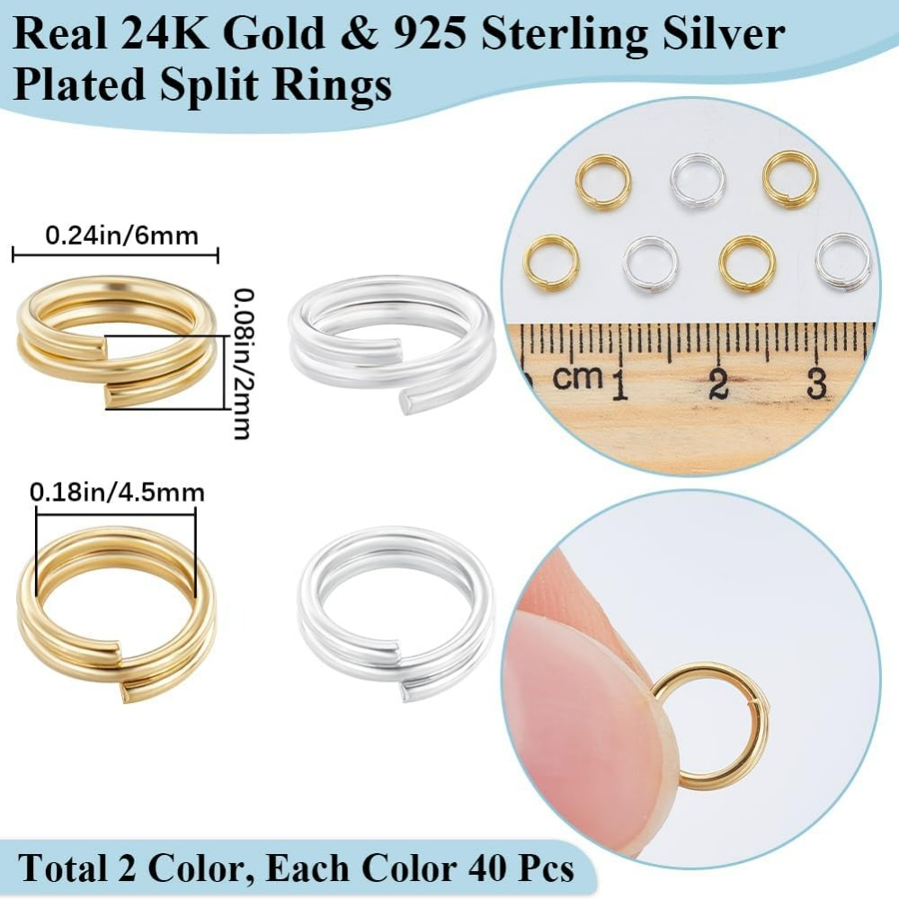 1 caja de 80 Uds. Anillo de sa - Sterling Silver Ring reseña y precio