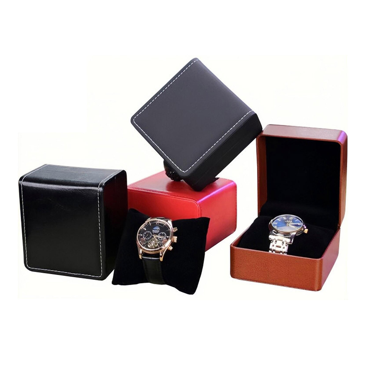 Caja de reloj de cuero de moda - Best Jewelry Watches For Men reseña y precio