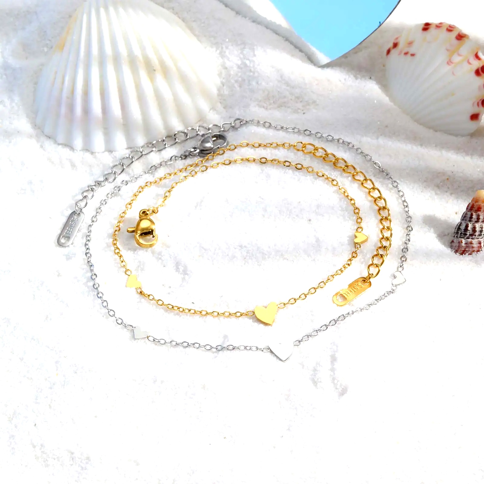 Tobilleras de Acero Inoxidable - Jc Jewelry & Watches Photos reseña y precio