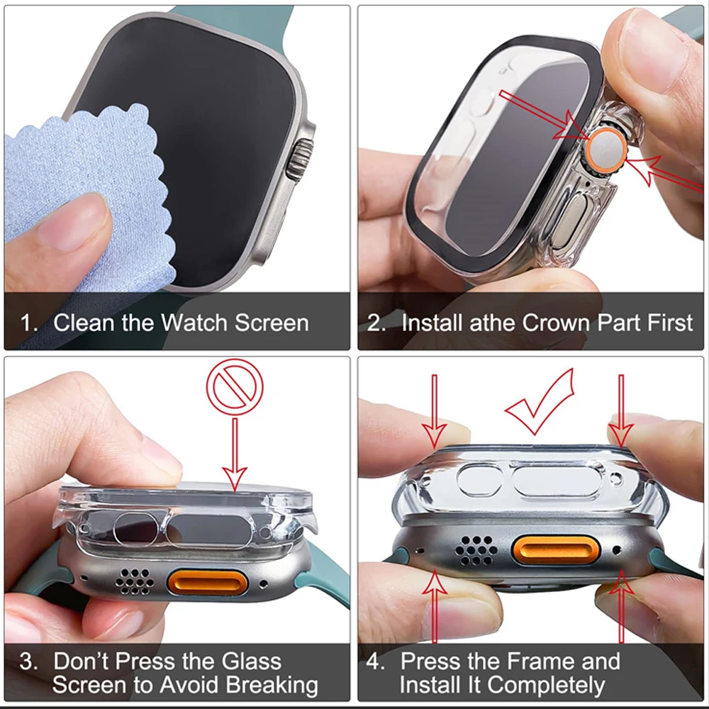 Vidrio + funda para Apple Watc - Jewelry Box Organizer Watches reseña y precio