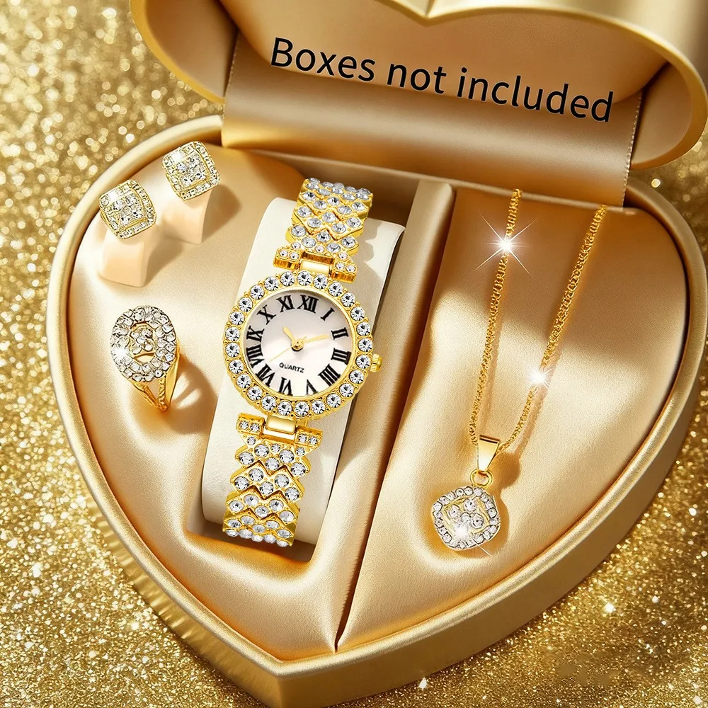 2026 Juego de 5 Relojes Elegan - Jewelry Box Watches Bracelets reseña y precio
