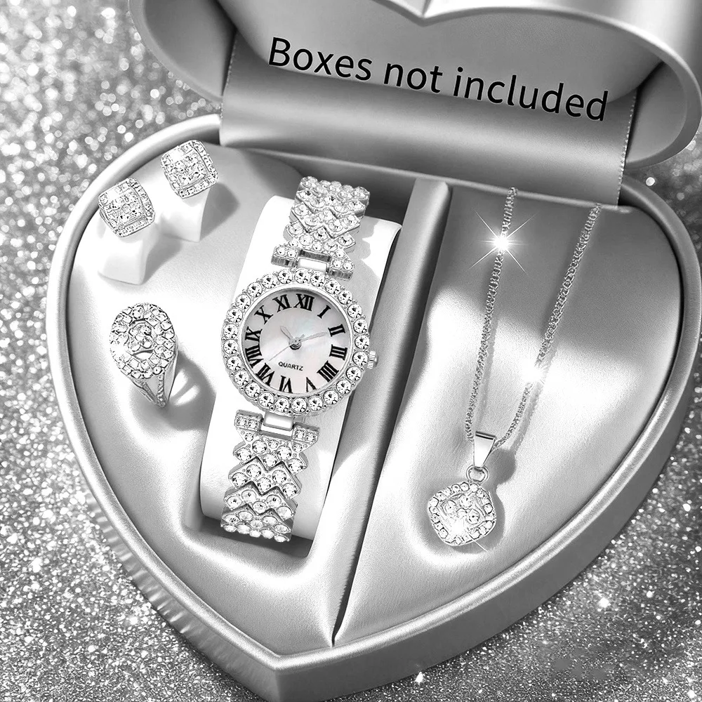 2026 Juego de 5 Relojes Elegan - Jewelry Box Watches Bracelets reseña y precio